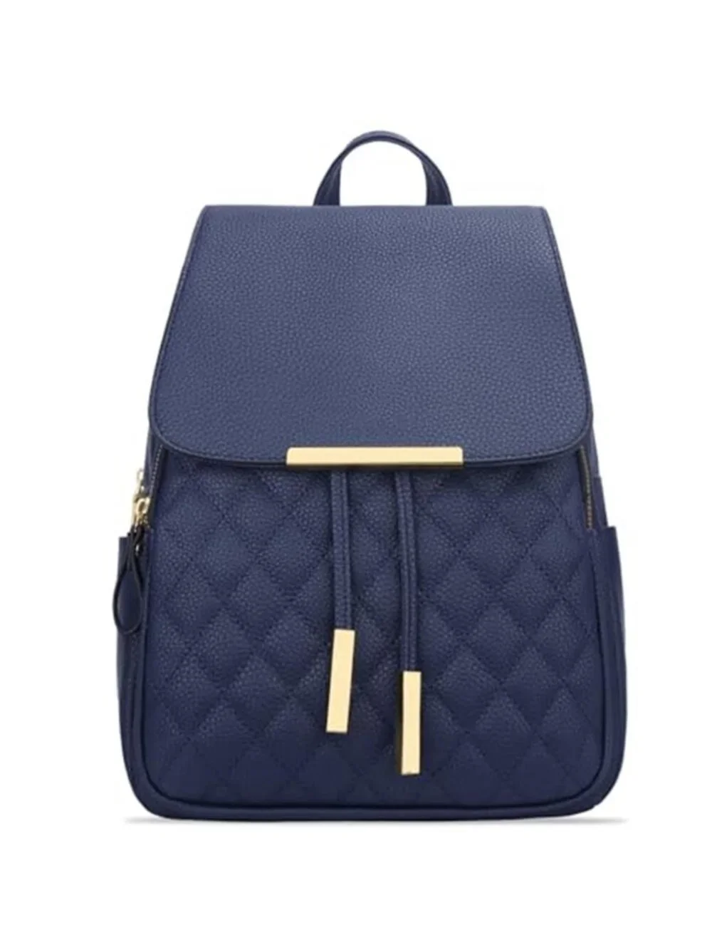 Quilted Trendy Leather Backpack Purse for Women and Ladies Shoulder